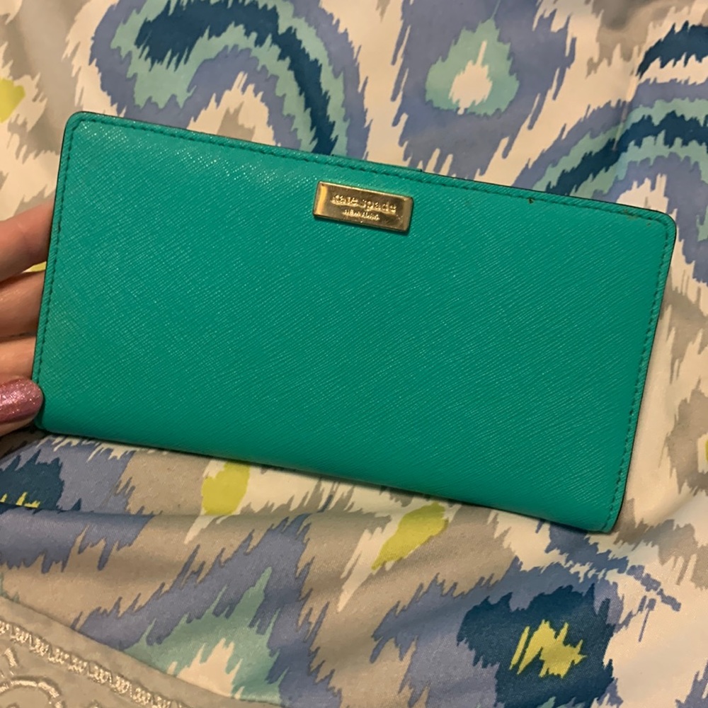 Kate spade teal wallet